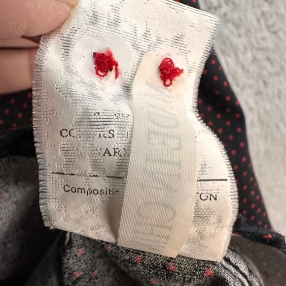 BARABAS men's XL Black Red Polka Dot Long Sleeve Button Up Evening Casual - Picture 8 of 12